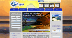 Desktop Screenshot of milagrorentalscostarica.com