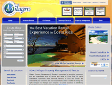 Tablet Screenshot of milagrorentalscostarica.com